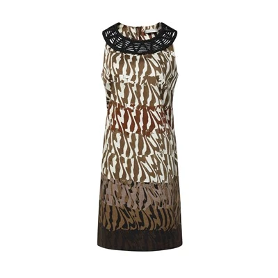 Black And Brown Animal Print Dress
