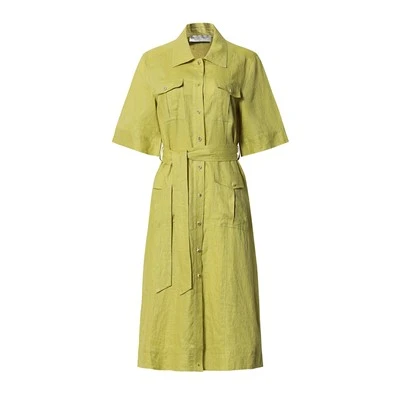 Casual Green Shirt Dress