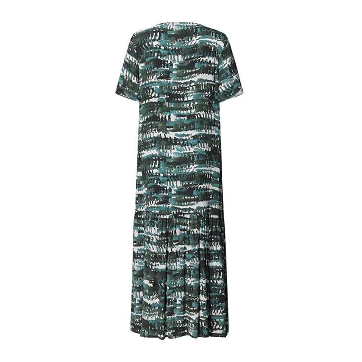 Women's Short Sleeve Floral Dress
